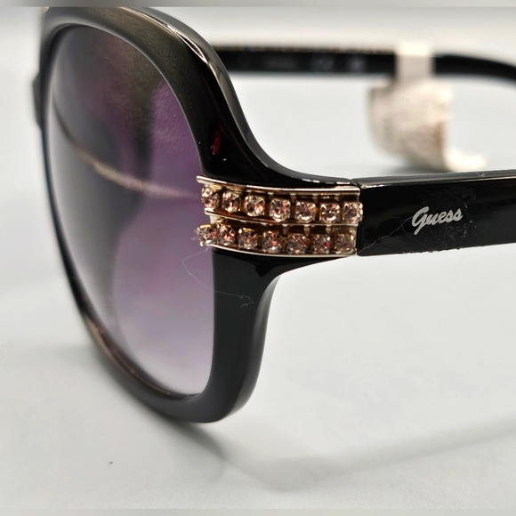 Women\'s New GUESS GF0405 01B Black and Gray Sunglasses main image 10